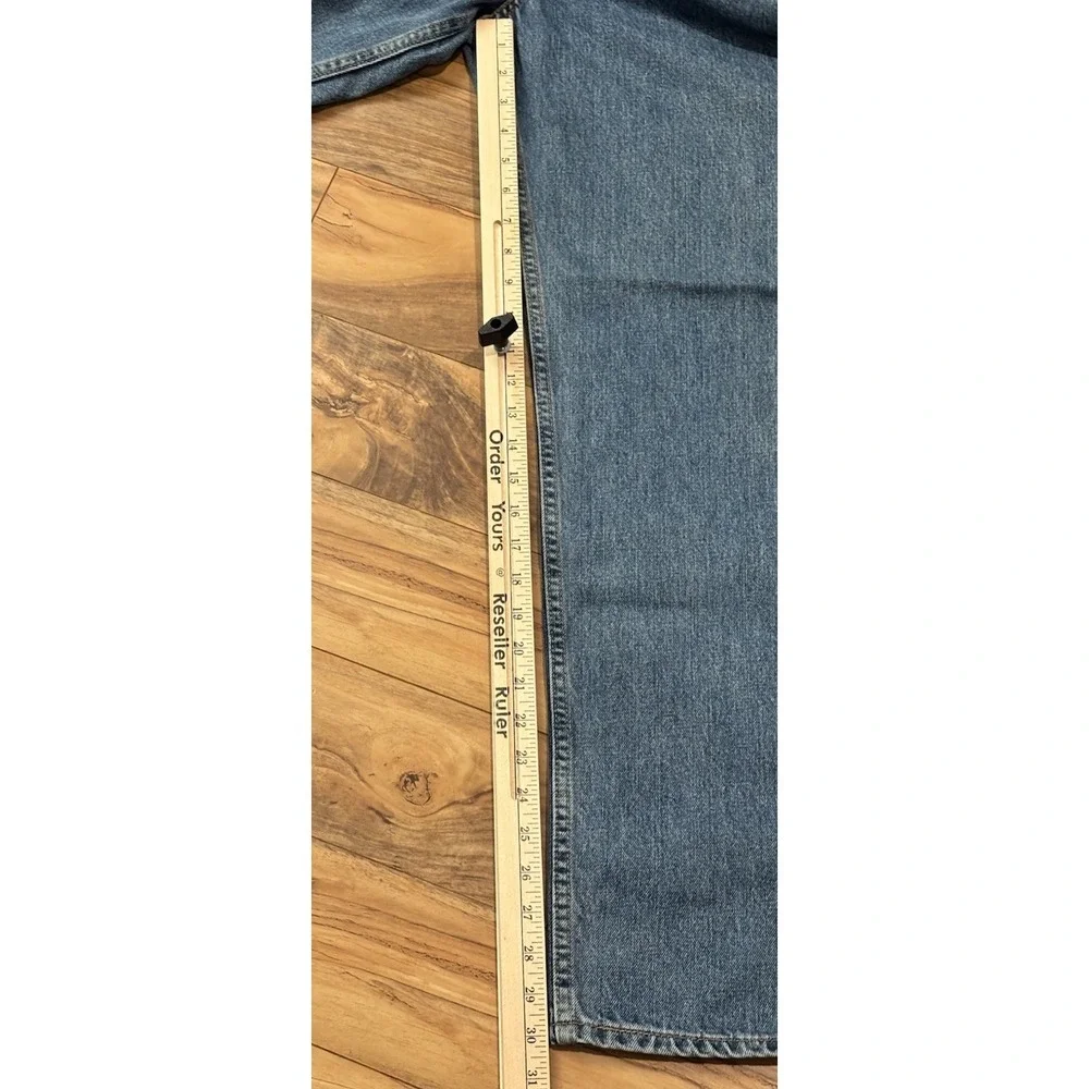Levis 550 Jeans Mens 37x30 Relaxed Fit Medium Wash Blue Denim Pants Straight Leg